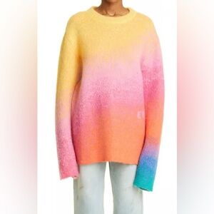 ERL Oversize Gradient Mohair Blend Sweater